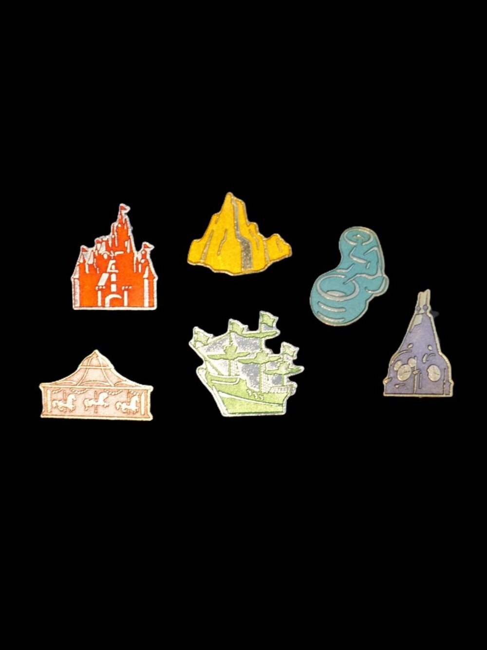 Disney Pin Trading 6 Pin Lot Featuring Shanghai Grand Opening LE Set (116)
